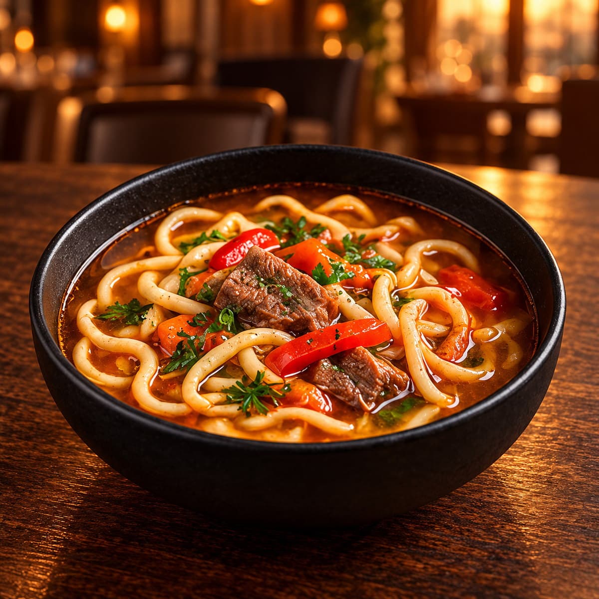 Lagman with Homemade Noodles
