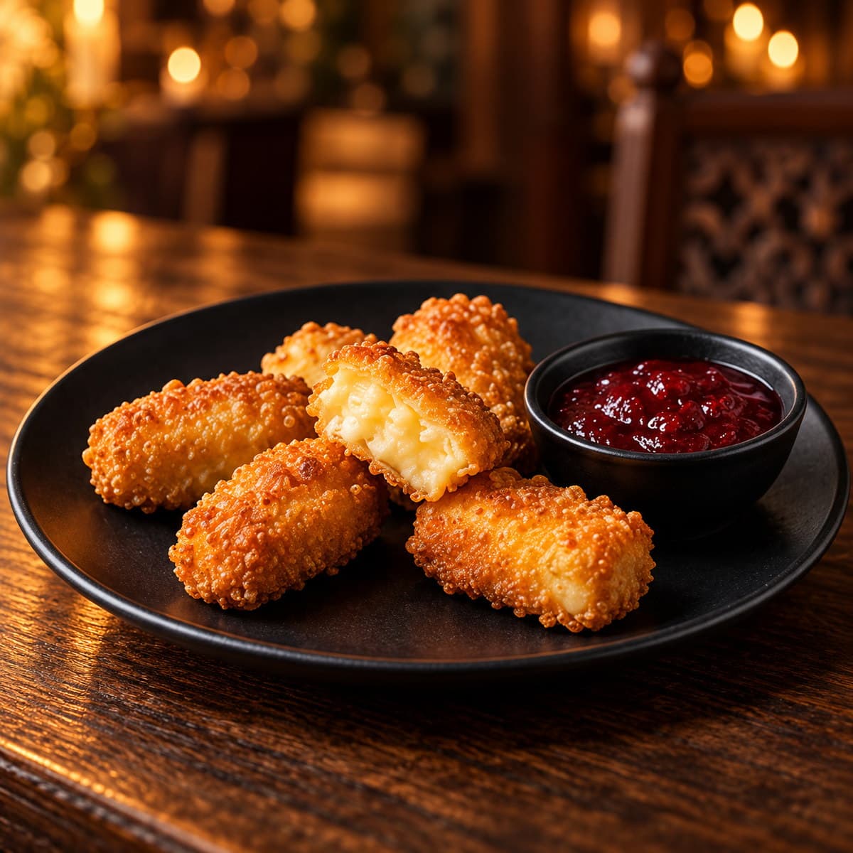 Breaded House-Smoked Sulguni