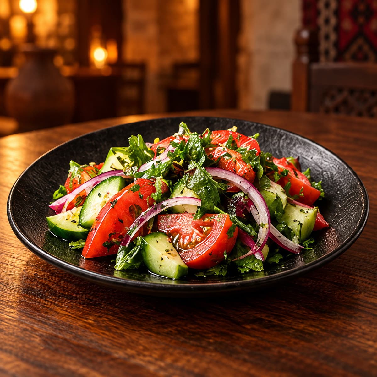 Village-Style Vegetable Salad with Herbs